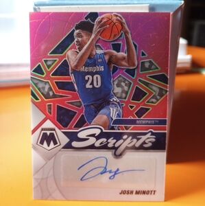 Panini Scripts Card - Blue and Pink Design